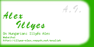 alex illyes business card